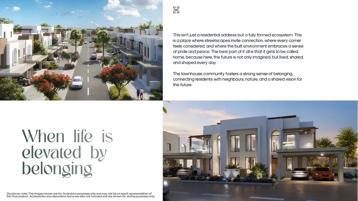 Hayat 4-Bedroom Townhouse layout at Dubai South