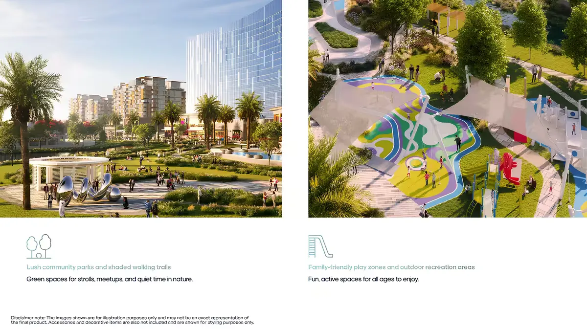 Hayat 5-Bedroom Townhouse layout at Dubai South